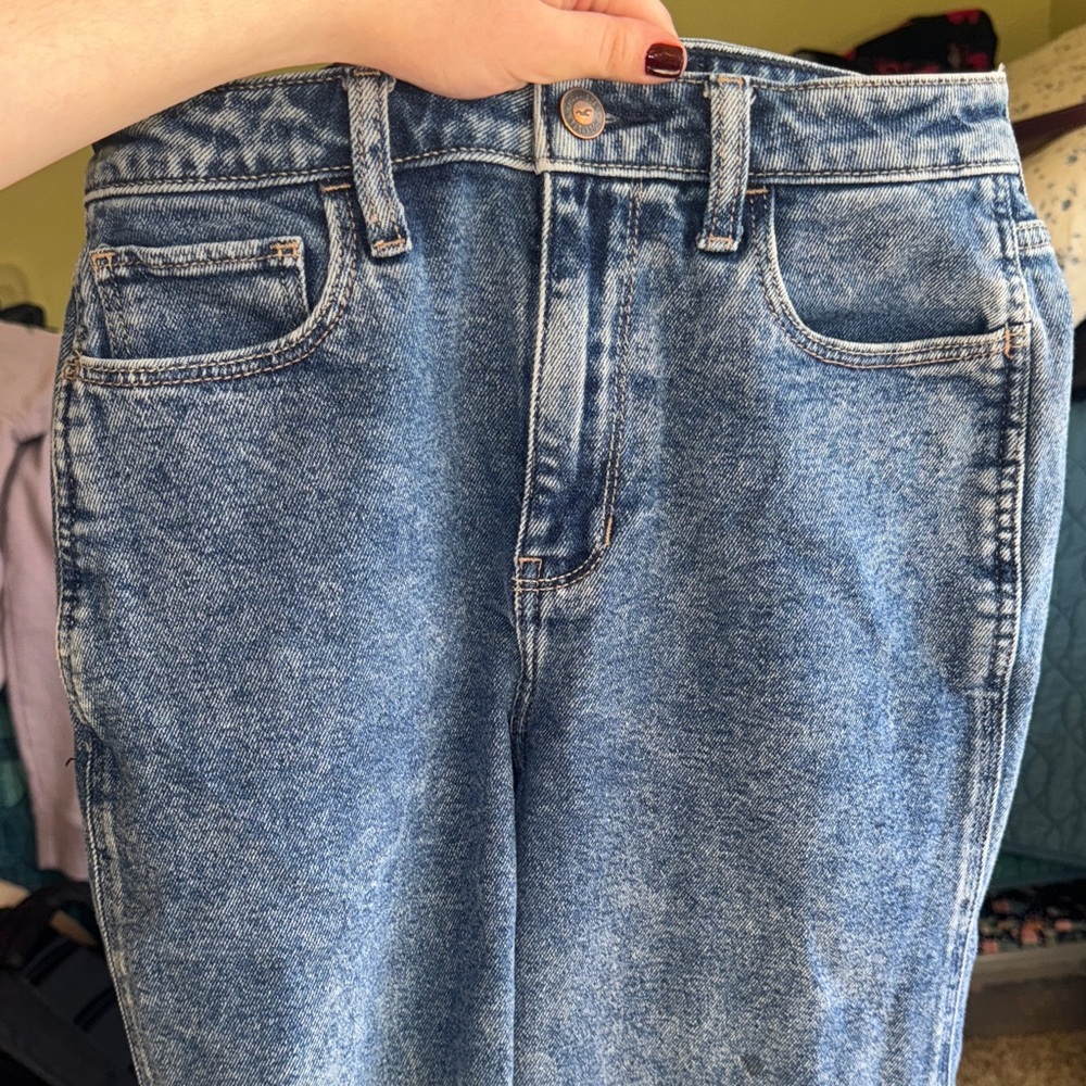 Hollister Vintage Stretch Denim High Rise Mom Jeans